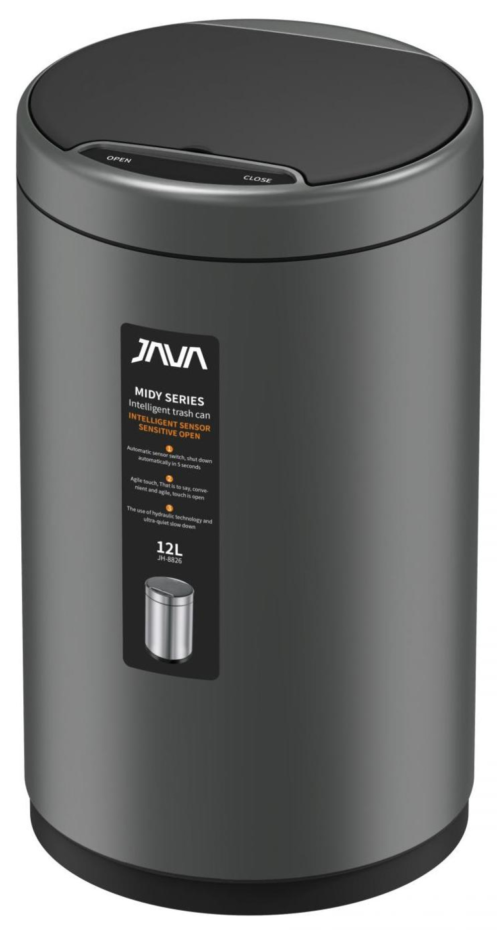 JAVA S-882-12Q Сенсорное ведро 12 л