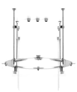 Комплект крепежей Gessi Minimali Tondo (40456#238) сталь матовая