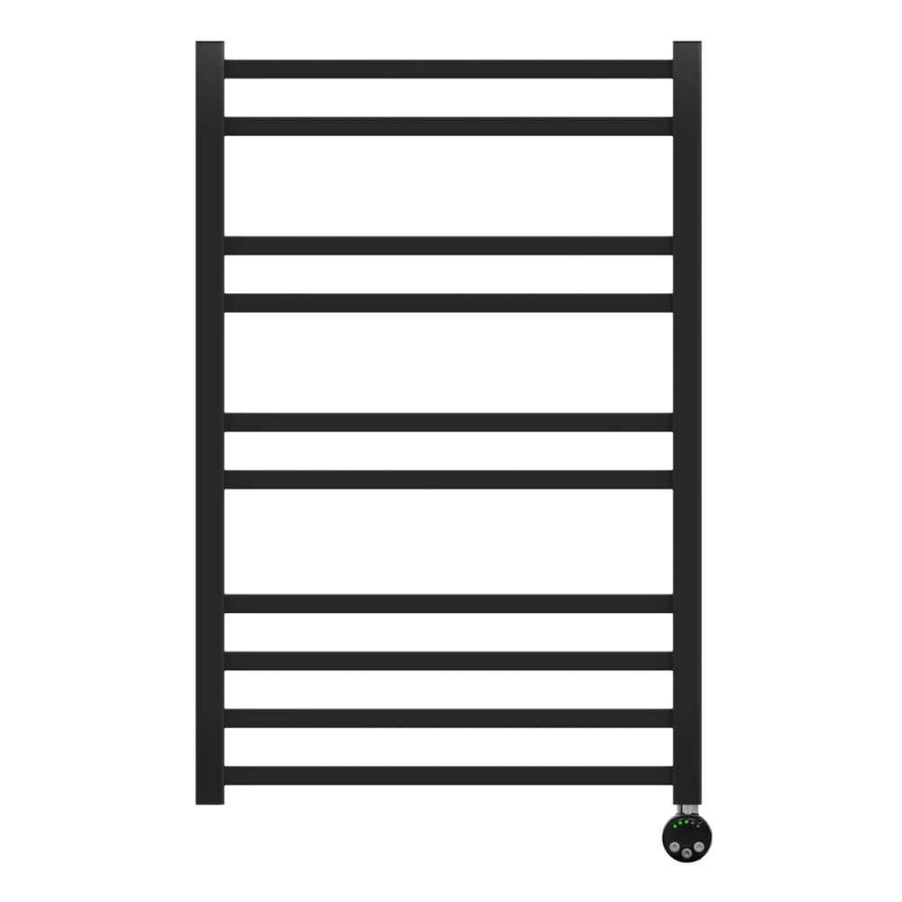 Фото Полотенцесушитель электрический Lemark Atlantiss П10 LM32810REBL 500x800, левый/правый, черный