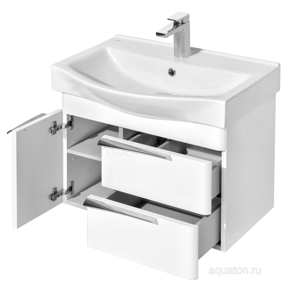 Фото Тумба под раковину Aquaton Беверли 65 белый 1A235301BV010