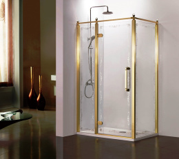 Фото Душевое ограждение Azario ONTARIO (AZ-NBB1231-L 900 GOLD)