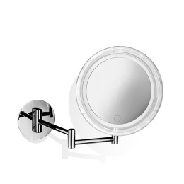 Фото Зеркало косметическое Decor Walther (0121700), с подсветкой, хром