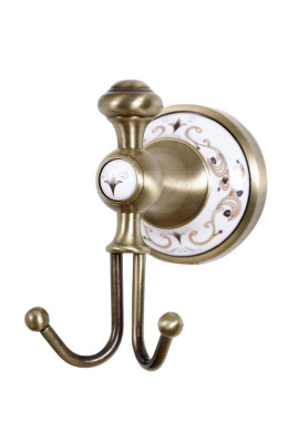 Фото Крючок двойной Boheme Provanse (10806) бронза