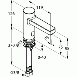 Фото Смеситель для раковины Kludi Zenta (3810005) хром