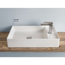Раковина накладная 60 см ArtCeram Scalino (SCL003 25 00) коричневый