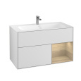 Villeroy Boch Finion G040PCMT Тумба под раковину 996х498 мм (oak veneer/white matt)