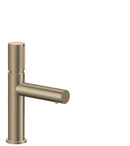 Фото Смеситель для раковины Axor Uno 45012820 с кнопкой Select, шлифованный никель