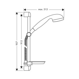 Душевой гарнитур Hansgrohe Croma (27756000)