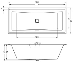 Фото Акриловая ванна 180x80 Riho (B099001005)