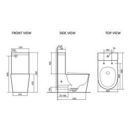 Унитаз компакт SantiLine (SL-5026) белый