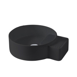 Фото Раковина накладная ArtCeram Cartesio (CAL004 17 99) черный матовый