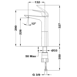 Фото Смеситель для умывальника Teka Itaca 67366020N2 PVD, черный