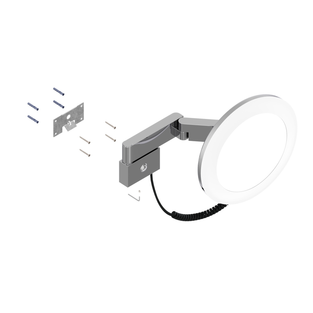 Фото Зеркало с подсветкой Timo Petruma 15276/13 никель