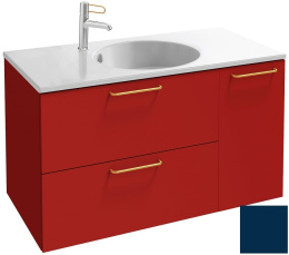 Фото Тумба под раковину Jacob Delafon Odeon Rive Gauche 90 см, EB2543-RX-S56, цвет морской синий сатин, р