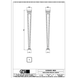 Ножки для раковины Gessi Eleganza (46819#800) черный