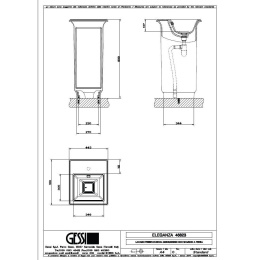 Раковина напольная Gessi Eleganza (46823#521) белый, матовый