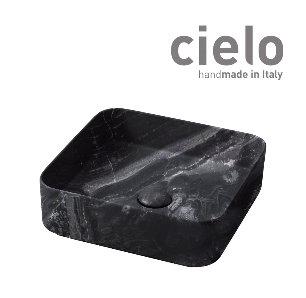Ceramica CIELO Shui Comfort SHCOLAQ40 BC - Раковина накладная на столешницу 40 * 40 см (Breccia Arab
