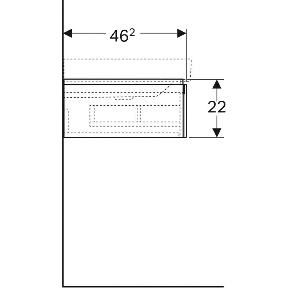 Geberit Xeno2 500.513.43.1 Тумба для раковины, с ящиками выдвижными
