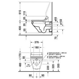 Унитаз Duravit Durastyle 2537590000, белый