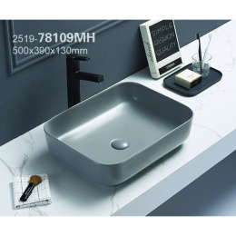 Раковина накладная Azario  (AZ-78109MH) Серый матовый