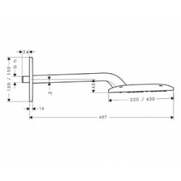 Верхний душ Hansgrohe Raindance (27372000) хром
