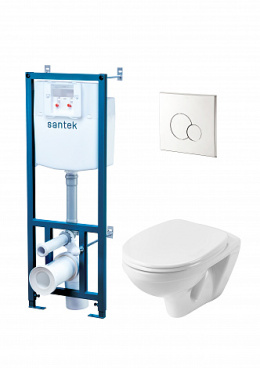 Комплект унитаз Santek Бореаль 1WH501544 с инсталляцией
