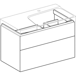 Geberit Xeno2 500.515.00.1 Тумба для раковины, с ящиками выдвижными