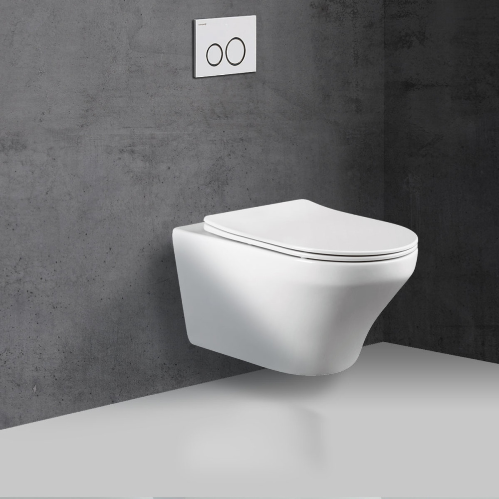 Унитаз подвесной Vincea Edge-M (VT1-37) матовый черный