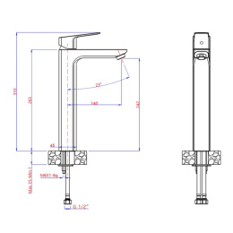 Фото Смеситель для раковины Paini Viva Style P4YO205LL черный