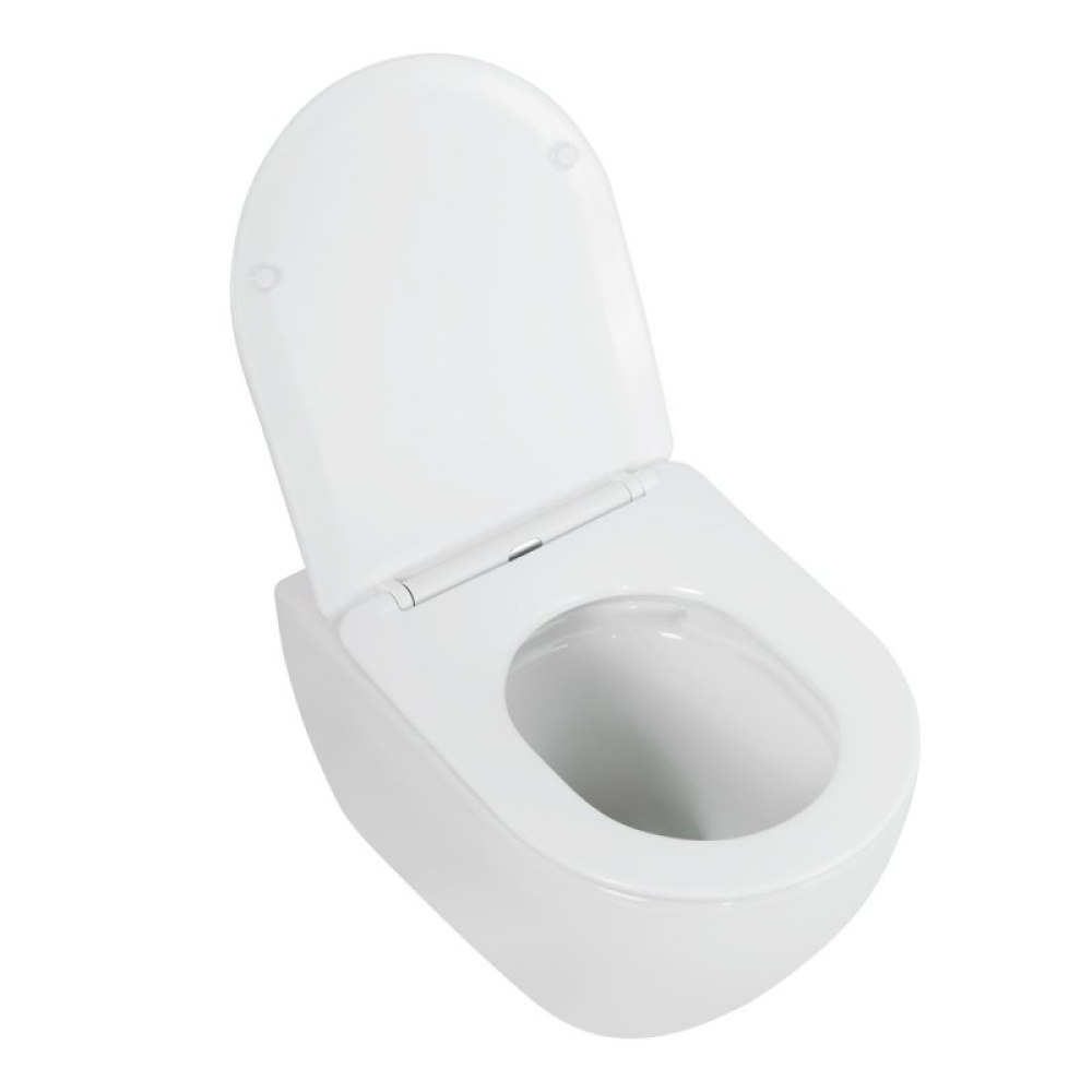 Комплект 4 в 1 Унитаз подвесной Cezares STYLUS-TOR CZR-6601-TH-TOR + Система инсталляции