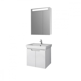 Dreja Q(D) 99.1002 Тумба 70 см, подвесная, 2 дверцы, белый глянец