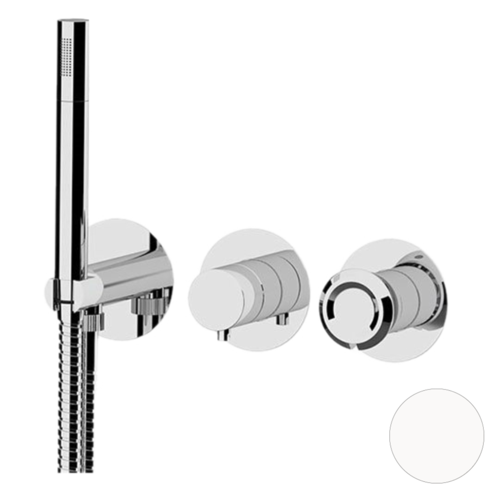 Фото Смеситель для душа Remer Element ET97D3PBO, белый матовый