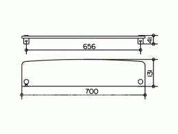 Фото Полочка из кристаллина Keuco Elegance 11610 005700+11610 010000, прозрачный