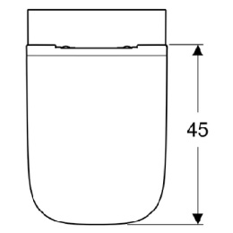 Фото Инсталляция Geberit с безободковым унитазом Geberit Smyle Square 500.685.01.1 Rimfree, сиденье микро