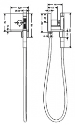 AXOR ShowerCollection 10651000 Модуль ручного душа