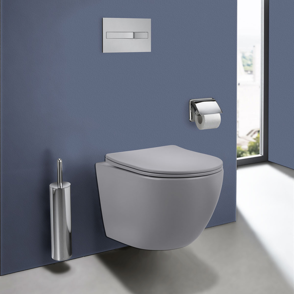 Унитаз подвесной Vincea Globo (VT1-14SMG) матовый серый