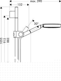 Hansgrohe Axor Urquiola 27986000 Душевой набор