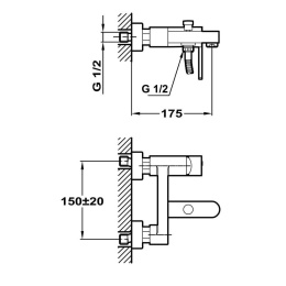 Teka Aura 501210200 Смеситель для ванны