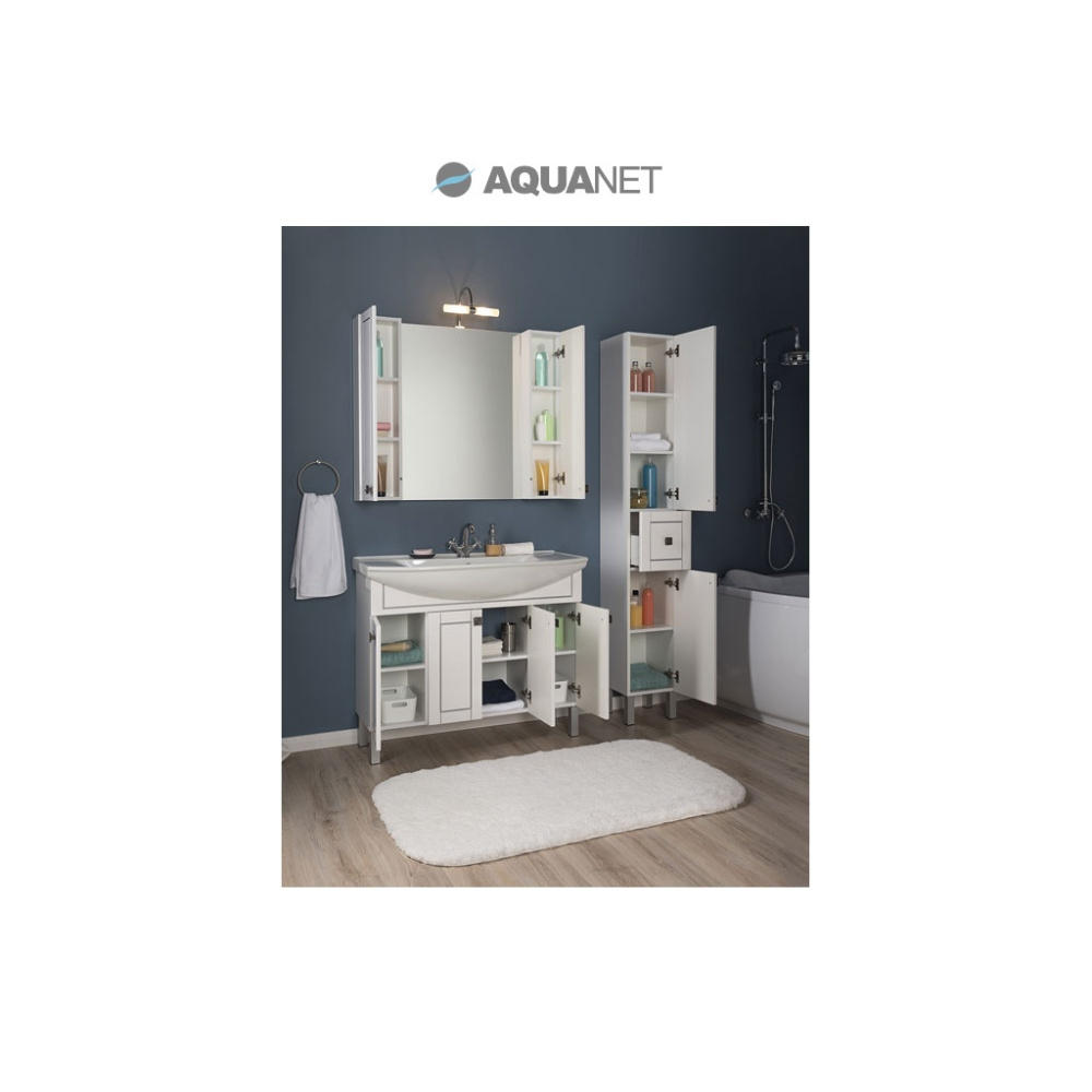 Мебель для ванной Aquanet Честер 105 белый/серебро