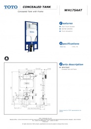 Фото Инсталляция TOTO WH175AAT