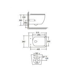 Унитаз Cerutti SPA Nemo Aria PP CT9753 белый с сиденьем микролифт
