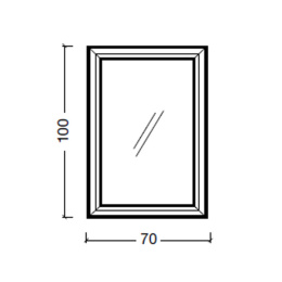 Фото Armadi Art NeoArt 559 Зеркало Terso 700х1000 серебро с подсветкой