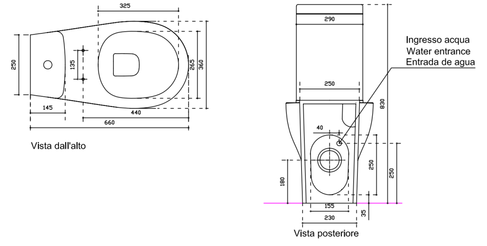 Унитаз напольный Galassia Eden (7217), цвет белый