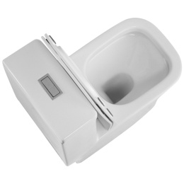 Унитаз напольный SantiLine (SL-5024) безободковый белый