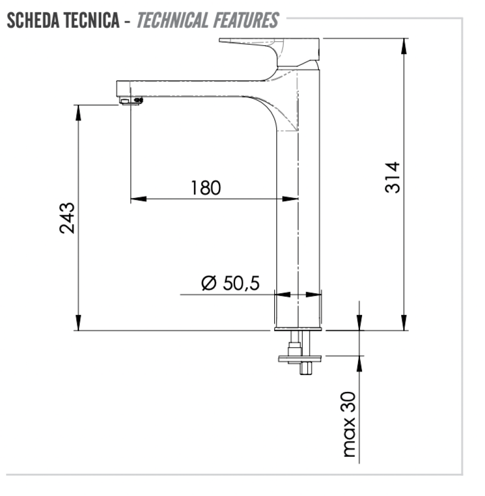 Фото Смеситель для раковины Remer Winner W10L