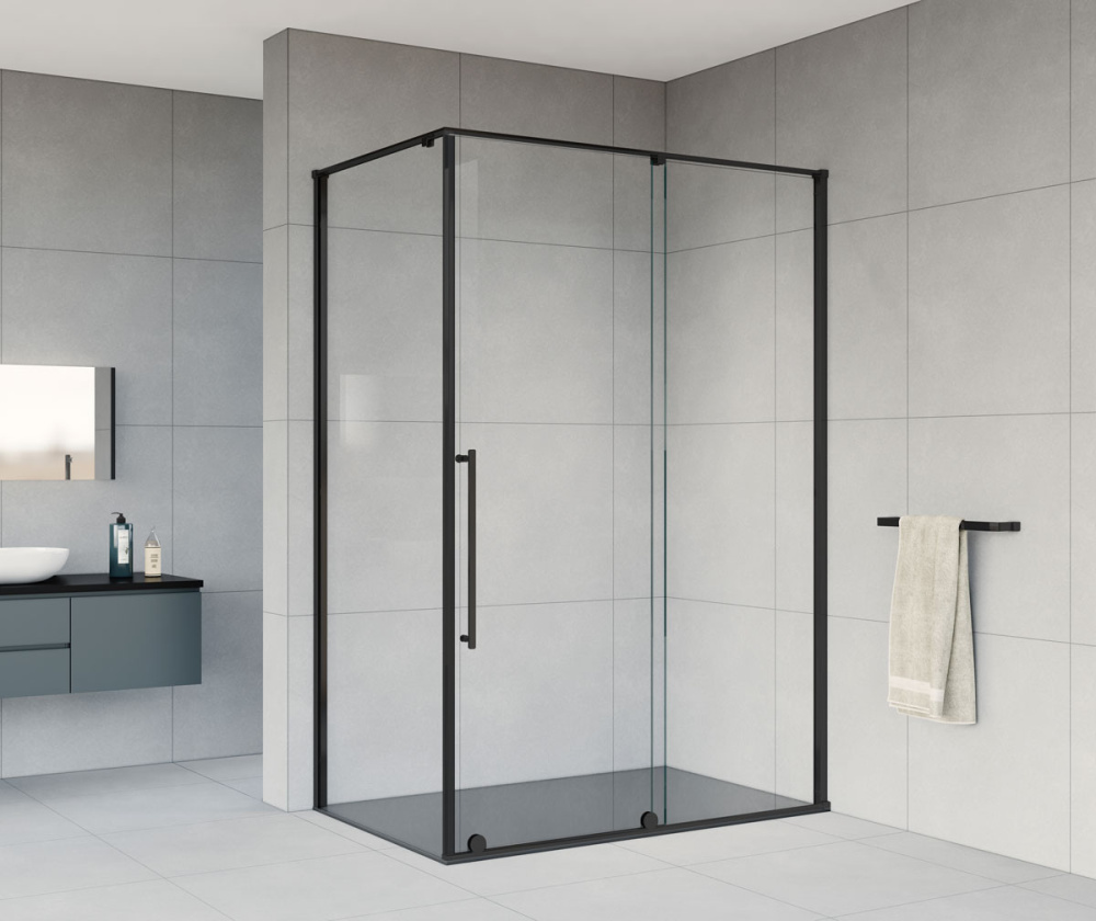 Душевой уголок Vincea Arno (VSR-1A9012CLB) черный