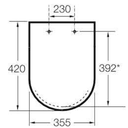 Сиденье для унитаза Roca Dama-N (80178C004) белый