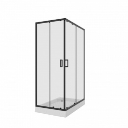 Niagara Nova NG- 6810-08 BLACK Душевое ограждение прямоугольник, двери раздвижные