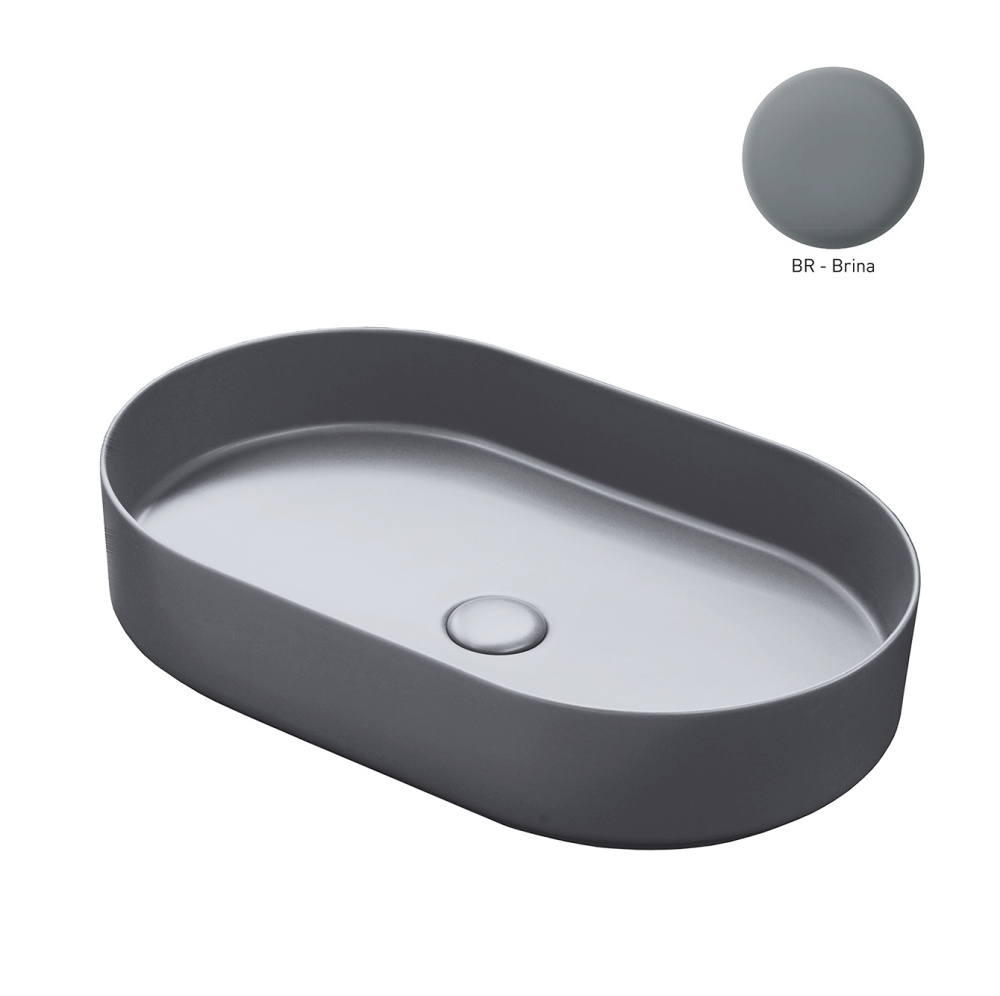 Ceramica CIELO Shui Comfort SHCOLAO60 BR - Раковина накладная на столешницу 60*38 см (Brina)