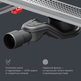 Фото Трап для душа Am.Pm MasterFlow (W01SC-P11-050-01SB) Хром